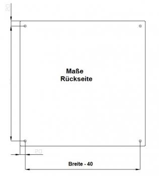 Stahlblech Schaltschrank 400x300x150 mm HBT 1-türig IP66 mit verzinkter Metall-Montageplatte und Erdungsband